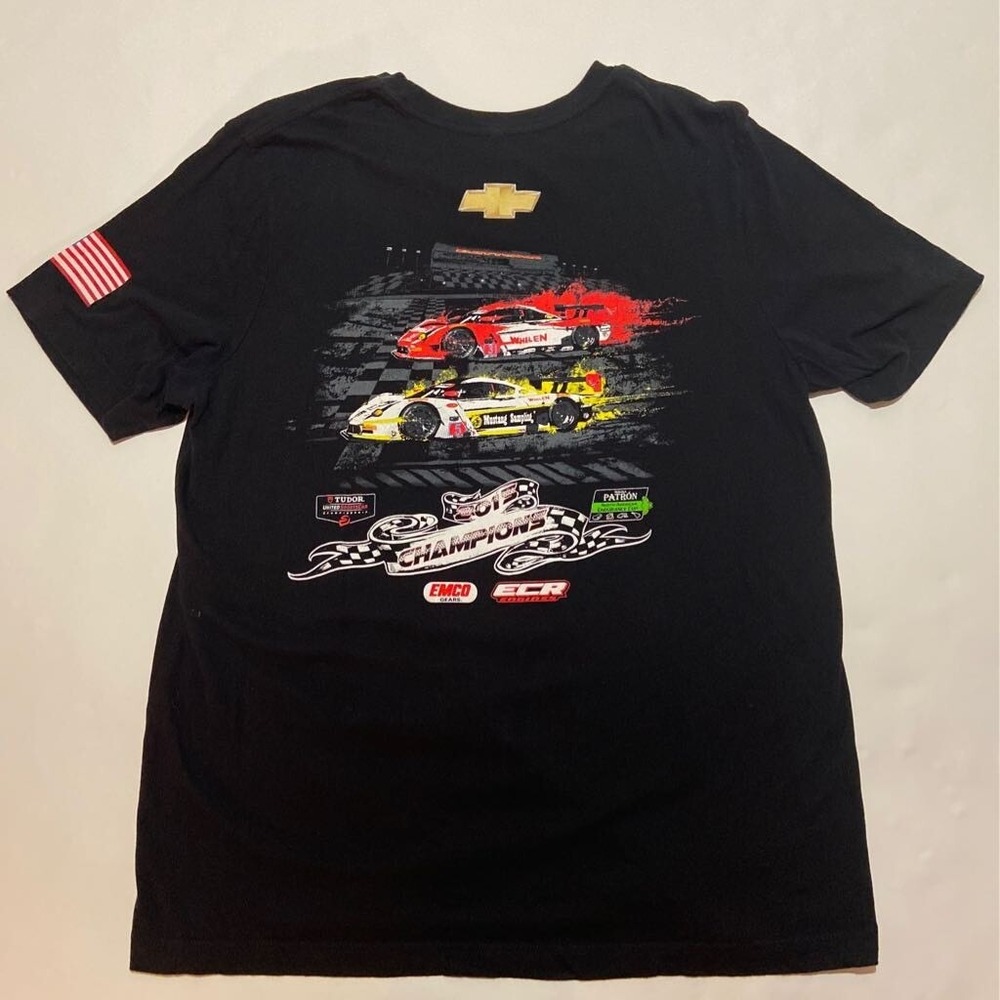 NASCAR Action Express Mens T Shirt Size XL Black Crew Neck Racing Tee
